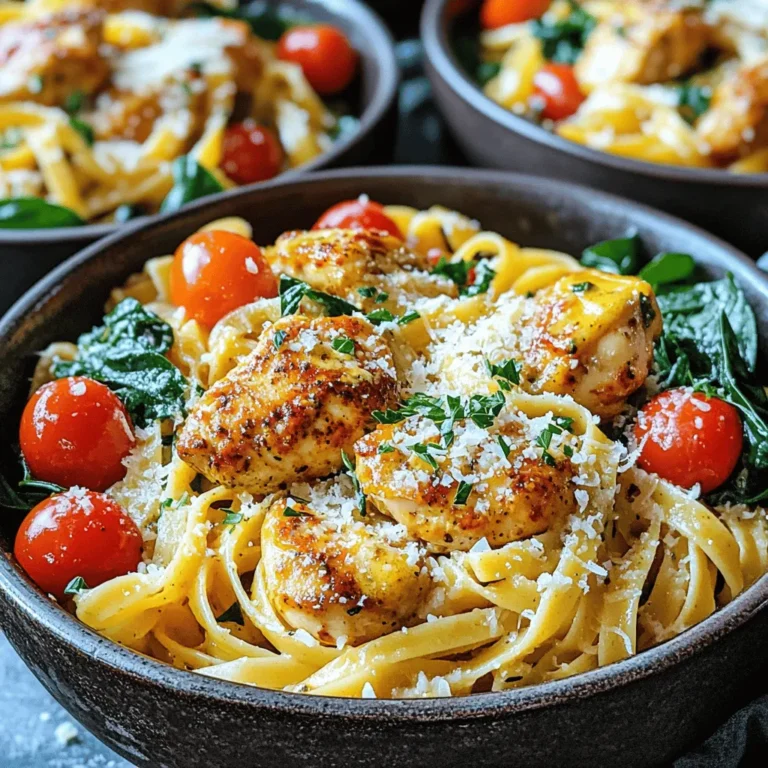 Für Cowboy Butter Chicken Linguine brauchst du: - 500g Linguine-Nudeln - 400g entbeinte, hautlose Hähnchenschenkel, gewürfelt - 4 Esslöffel Cowboy-Butter - 3 Knoblauchzehen, fein gehackt - 1 Teelöffel geräuchertes Paprikapulver - 1 Teelöffel getrockneter Oregano - 1/2 Teelöffel Cayennepfeffer (nach Geschmack anpassen) - 1/2 Tasse Kirschtomaten, halbiert - 1 Tasse Spinatsalatblätter - 1/4 Tasse geriebener Parmesan (optional) - Salz und Pfeffer nach Geschmack - Frische Petersilie, gehackt, zum Garnieren Für die Cowboy Butter brauchst du: - 113g ungesalzene Butter, weich - 1 Esslöffel Zitronensaft - 1 Esslöffel frisch gehackte Petersilie - 1 Esslöffel frisch gehackte Schnittlauch - 1 Teelöffel Knoblauchpulver - 1/2 Teelöffel Zwiebelpulver - 1/2 Teelöffel Salz - 1/4 Teelöffel schwarzer Pfeffer Um die besten Zutaten für dein Gericht auszuwählen, beachte: - Wähle frische und hochwertige Hähnchenstücke. Achte auf die Farbe und den Geruch. - Kaufe frisches Gemüse. Kirschtomaten sollten fest und glänzend sein. - Für die Nudeln, greife zu hochwertigen Marken. Sie kochen besser. - Verwende frische Kräuter, wenn möglich. Sie geben mehr Aroma. - Achte auf gute Butter. Sie macht einen großen Unterschied im Geschmack. Diese Tipps helfen dir, die besten Zutaten auszuwählen und dein Gericht noch köstlicher zu machen. Du kannst das volle Rezept für Cowboy Butter Chicken Linguine hier finden: [Full Recipe]. Um Cowboy Butter zu machen, brauchst du weiche Butter. Mische die Butter mit Zitronensaft und frischen Kräutern. Füge dann Knoblauch- und Zwiebelpulver hinzu. Vergiss nicht das Salz und den Pfeffer. Rühre alles gut um und gib die Mischung in ein kleines Behältnis. Lass sie im Kühlschrank stehen. So entfalten sich die Aromen gut. Nimm einen großen Topf und fülle ihn mit Salzwasser. Bring das Wasser zum Kochen. Füge die Linguine-Nudeln hinzu. Koche sie gemäß den Packungsanweisungen. Sie sollten al dente sein. Bevor du die Nudeln abseihst, bewahre 125 ml vom Nudelwasser auf. Das hilft später, die Sauce zu machen. Sei die Nudeln ab und stelle sie beiseite. Nehme eine große Pfanne und schmelze zwei Esslöffel Cowboy-Butter bei mittlerer Hitze. Füge die gewürfelten Hähnchenstücke hinzu. Würze sie mit geräuchertem Paprikapulver, Oregano, Cayennepfeffer, Salz und Pfeffer. Brate das Hähnchen für 6 bis 8 Minuten an. Es sollte goldbraun und gar sein. Rühre dann den gehackten Knoblauch ein. Füge die halbierten Kirschtomaten hinzu und koche alles 2 bis 3 Minuten, bis die Tomaten weich werden. Jetzt kommt der spannende Teil! Gib die gekochten Linguine und die Spinatblätter in die Pfanne. Mische alles gut durch. Wenn du eine leichtere Sauce möchtest, füge das aufbewahrte Nudelwasser hinzu. Rühre die restliche Cowboy-Butter ein, bis alles gut beschichtet ist. Richte die Pasta auf Tellern an. Du kannst etwas geriebenen Parmesan und frische Petersilie darüber streuen. Voilà, dein Cowboy Butter Chicken Linguine ist fertig! Ein häufiger Fehler ist, die Nudeln zu überkochen. Achten Sie darauf, die Linguine al dente zu kochen. So bleiben sie bissfest. Ein weiterer Fehler ist, die Gewürze nicht richtig zu dosieren. Probieren Sie stets die Mischung, bevor Sie sie servieren. Wenn das Hähnchen zu lange brät, wird es trocken. Halten Sie die Hitze im Auge und rühren Sie oft um. Die Cowboy Butter kann leicht angepasst werden. Wenn Sie Rosmarin mögen, fügen Sie einfach einen Teelöffel frisch gehackten Rosmarin hinzu. Dies verleiht der Butter einen neuen, leckeren Geschmack. Für eine schärfere Note können Sie mehr Cayennepfeffer verwenden. Seien Sie jedoch vorsichtig, damit es nicht zu scharf wird. Sie können auch andere Kräuter wie Thymian oder Basilikum ausprobieren. Ein gutes Anrichten macht viel aus. Servieren Sie die Linguine in tiefen Schalen. Fügen Sie einige Kirschtomaten obenauf für eine schöne Farbe hinzu. Ein Klecks Cowboy Butter in der Mitte macht das Gericht ansprechend. Streuen Sie frisch gehackte Petersilie darüber für das letzte Finish. Parmesan passt gut dazu, aber er ist optional. Genießen Sie die Mahlzeit und lassen Sie Ihre Gäste wissen, dass sie nach dem Full Recipe fragen können! {{image_4}} Wenn Sie eine vegetarische Variante von Cowboy Butter Chicken Linguine möchten, gibt es viele Optionen. Statt Hähnchen können Sie Tofu oder Tempeh verwenden. Beide sind proteinreich und nehmen die Gewürze gut auf. Soja- oder Kichererbsen-Nudeln sind auch eine tolle Wahl. Diese Nudeln bieten Ihnen zusätzliches Protein und Ballaststoffe. Fügen Sie mehr Gemüse wie Zucchini oder Paprika hinzu, um den Geschmack zu verbessern. Wenn Hähnchen nicht Ihr Ding ist, probieren Sie Garnelen oder Lachs. Diese Meeresfrüchte sind schnell zu garen und passen perfekt zu Cowboy Butter. Für eine noch einfachere Option verwenden Sie vorgegartes Hähnchen oder Reste vom Grill. Vegane Alternativen sind ebenfalls möglich. Pflanzenbasierte Hähnchenprodukte oder Linsen sind gute Optionen. Sie sind nahrhaft und fügen viel Geschmack hinzu. Um die Schärfe anzupassen, können Sie die Menge an Cayennepfeffer ändern. Für mehr Schärfe fügen Sie einfach mehr hinzu. Wenn Sie es milder mögen, lassen Sie den Cayennepfeffer ganz weg. Sie können auch milde Paprika verwenden, um einen sanften Geschmack zu erreichen. Für mehr Tiefe können Sie auch frische Chilis oder einen Spritzer scharfe Soße hinzufügen. Experimentieren Sie mit den Aromen, um Ihre perfekte Mischung zu finden. Um die Reste von Cowboy Butter Chicken Linguine frisch zu halten, lass sie zuerst abkühlen. Fülle die Nudeln dann in einen luftdichten Behälter. Achte darauf, dass keine Luft eindringt. So bleiben die Aromen erhalten. Du kannst die Reste im Kühlschrank bis zu drei Tage aufbewahren. Wenn du sie länger lagern möchtest, kannst du sie einfrieren. Falls du die Reste einfrieren möchtest, teile sie in Portionen auf. Verwende gefriergeeignete Behälter oder Beutel. Achte darauf, dass du die Luft so gut wie möglich entfernst. So verhinderst du Gefrierbrand. Du kannst die Linguine bis zu drei Monate im Gefrierfach aufbewahren. Um die besten Ergebnisse zu erzielen, beschrifte die Behälter mit Datum und Inhalt. Um die Linguine wieder aufzuwärmen, gibt es einige einfache Schritte. Du kannst die Nudeln in der Mikrowelle oder auf dem Herd erhitzen. Wenn du die Mikrowelle nutzt, gib etwas Wasser dazu, um die Feuchtigkeit zu halten. Decke die Schüssel ab und erhitze sie in Intervallen von 1-2 Minuten. Rühre zwischendurch um. Wenn du den Herd bevorzugst, erwärme die Nudeln in einer Pfanne bei niedriger Hitze. Füge etwas Olivenöl oder Brühe hinzu, um die Nudeln geschmeidig zu halten. Rühre oft um, bis sie gleichmäßig heiß sind. So bleibt das Gericht schmackhaft und lecker. Die perfekten Beilagen zu Cowboy Butter Chicken Linguine sind einfach. Ein frischer grüner Salat passt gut. Das bringt Frische und Crunch. Auch knuspriges Brot ist eine tolle Wahl. Es hilft, die köstliche Sauce aufzusaugen. Gegrilltes Gemüse kann ebenfalls eine gesunde und leckere Beilage sein. Es bringt mehr Farbe und Nährstoffe auf den Teller. Ja, du kannst andere Nudelarten verwenden. Spaghetti oder Fettuccine sind großartige Alternativen. Auch glutenfreie Nudeln funktionieren gut. Achte darauf, dass du die Kochzeit anpasst. Jede Nudel hat ihre eigene Garzeit. Probiere es aus und finde deine Lieblingsnudel für dieses Rezept. Für Meal Prep ist dieses Rezept ideal. Koche die Nudeln und das Hähnchen wie im Rezept. Teile die Portionen in Behälter auf. Du kannst die Cowboy Butter in kleinen Portionen dazugeben. Lagere die Behälter im Kühlschrank. So hast du eine schnelle Mahlzeit für die Woche. Erwärme die Portionen einfach in der Mikrowelle oder auf dem Herd. Cowboy Butter Chicken Linguine vereint köstliche Zutaten und einfache Schritte. Wir haben die Hauptzutaten, die Zubereitung und wichtige Tipps besprochen. Fehler beim Kochen zu vermeiden, macht den Prozess leichter. Variationen geben dir Freiheit, das Gericht nach deinem Geschmack zu ändern. Bewahre Reste gut auf, um die Freude später zu genießen. Mit diesem Rezept kannst du auch deine Essensvorbereitung optimieren. Jetzt liegt es an dir, dieses Gericht auszuprobieren und deine eigenen Kreationen zu schaffen!